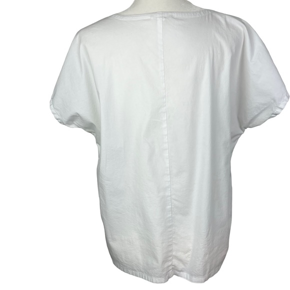 Eileen Fisher White Organic Cotton Boxy Top - Picture 5 of 7